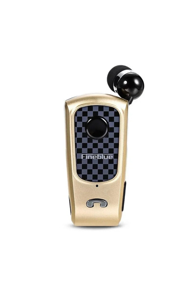 Fineblue F PLUS Wireless Clip-on Bluetooth Headset, σε Χρυσό Χρώμα