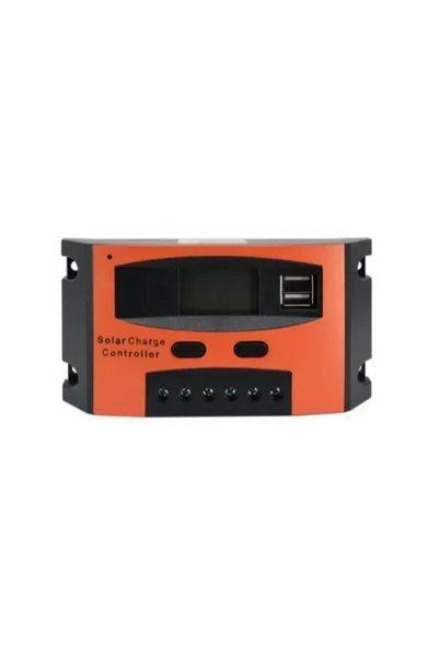 OEM Ρυθμιστής φόρτισης φωτοβολταϊκών PWM 12/24V 10A MT-4 σε πορτοκαλί χρώμα