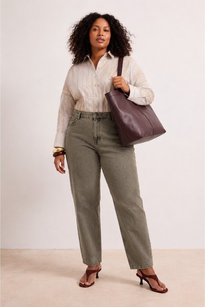Noxter Kadın Büyük Beden Mom Jeans