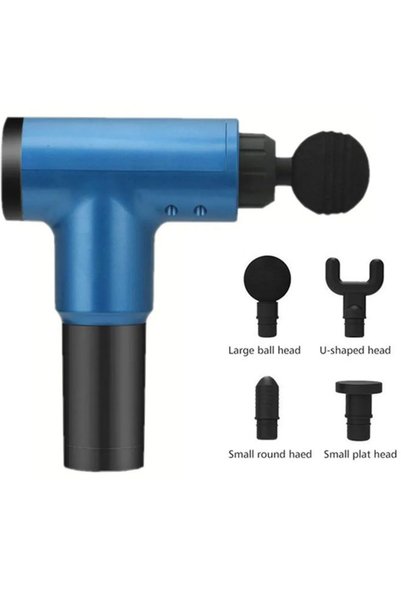 OEM Συσκευή μασάζ MUSCLE MASSAGER FASCIAL GUN KH-320, σε μπλε χρώμα