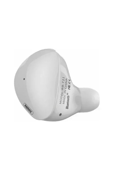 Remax RB-T21 In-ear Bluetooth Handsfree σε λευκό χρώμα