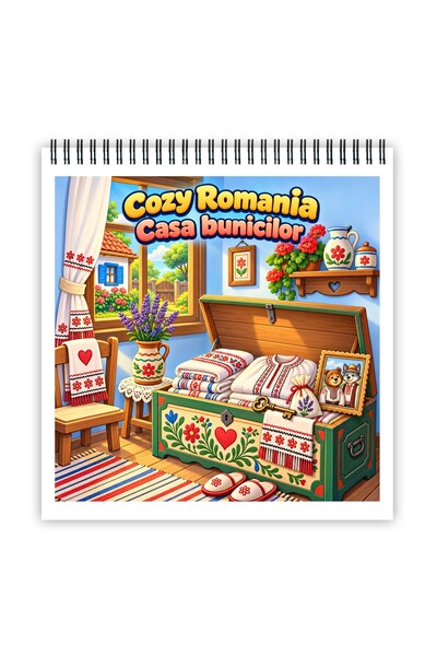 Legendary Gifts Carte de colorat, 50 de ilustrații Cozy Romania — Casa bunici...