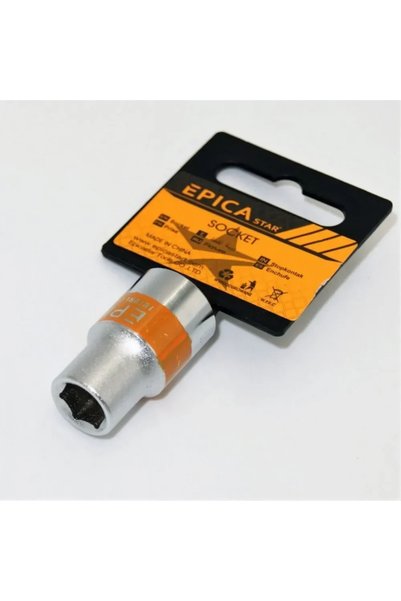 OEM Καρυδάκι 11mm CRV εξάγωνο με καρέ υποδοχής 1/2″ Epica Star EP-60147