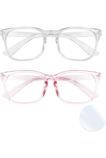 GENERAL Blue Light Blocking Glasses, 2 Pack Blue Light Glasses Men, Blue Ligh...