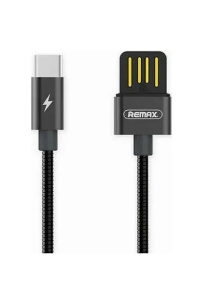 Remax Kαλώδιο ταχυφόρτισης/Σύνδεσης RC-080a 2.1A USB to Type C (1m), σε μαύρο...