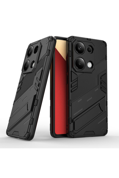 XGSM Husă pentru Xiaomi Redmi Note 13 Pro 4G / Poco M6 Pro 4G, cu suport mili...