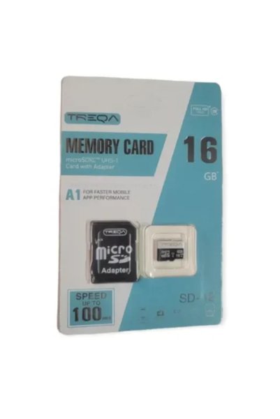 OEM Κάρτα Μνήμης Micro SDHC 16GB Class 10 U1 A1 UHS-1 με Αντάπτορα SD Treqa S...