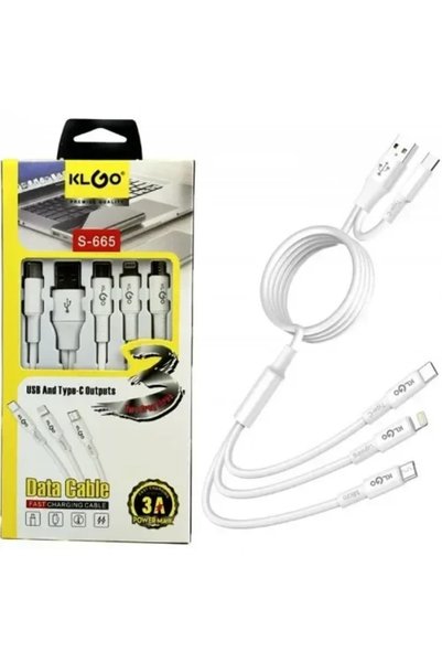 OEM Καλώδιο Δεδομένων KLGO USB Micro και Type-C KLGO S-665