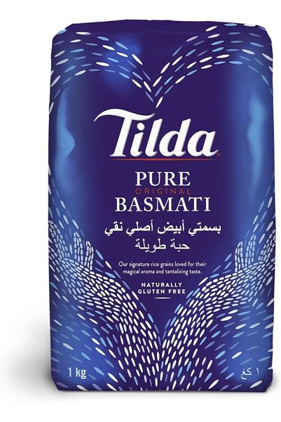 Tilda أرز بسمتي نقي، 1 كجم (أبيض)