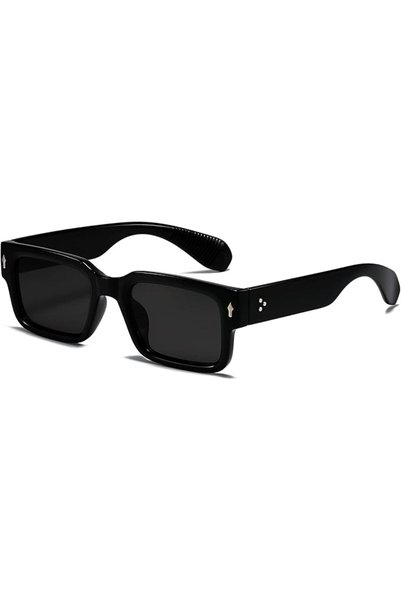 GENERAL EYLRIM Square Frame Sunglasses for Women Men Trendy Chunky Rectangle ...