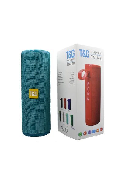 TG Φορητό ηχείο T&G TG149 Wireless Bluetooth Speaker Portable, σε γαλάζιο χρώμα
