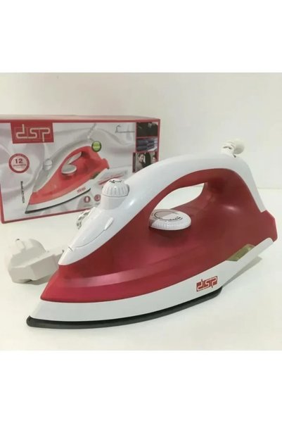 OEM DSP Professional Ceramic Steam Iron 1500W KD1002 σε κόκκινο χρώμα