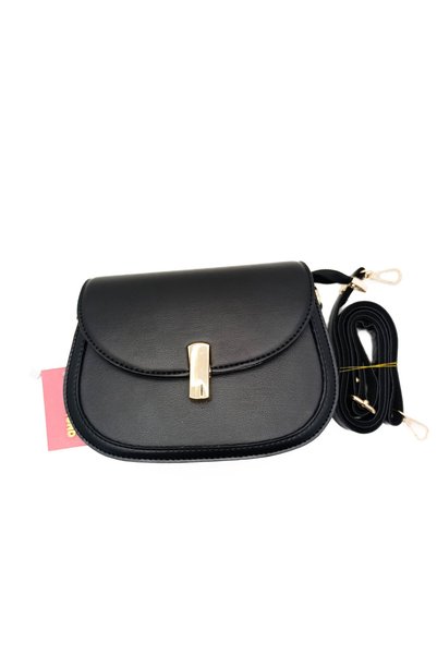 GDT Ayakkabı Black Color Zippered Women's Shoulder Bag