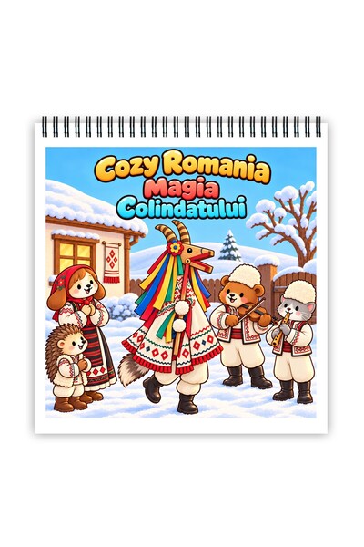 Legendary Gifts Carte de colorat, 50 de ilustrații Cozy Romania — Magia Colin...