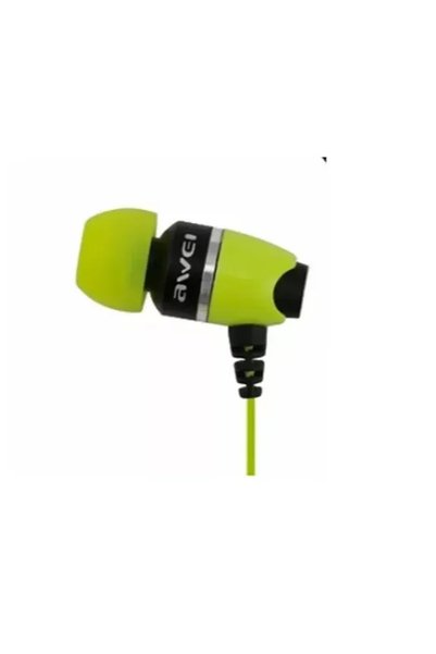 AWEI Ακουστικά-Handsfree S88Hi 3.5MM με μικρόφωνο, σε λαχανί χρώμα