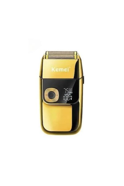 Kemei Επαναφορτιζόμενη ξυριστική μηχανή προσώπου KM-2028 Gold