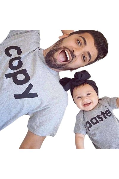 Matching Family Outfits Matching Family Father & Child T-Shirt set, Copy & Pa...