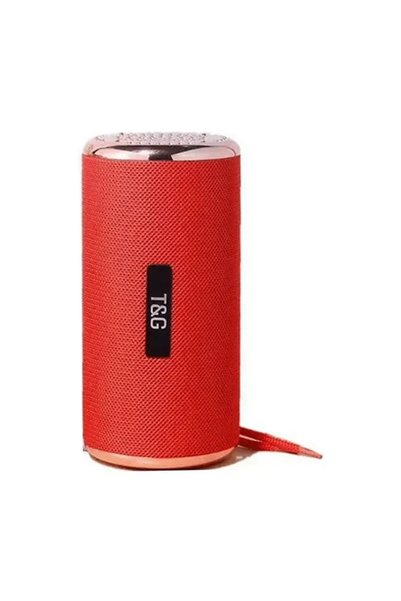 TG Ηχείο Bluetooth 5W με ραδιόφωνο και 4 ώρες λειτουργίας Red T&G TG-153