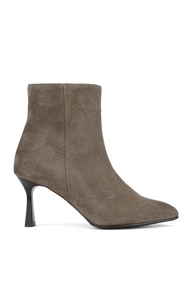 Ziya , Women's Genuine Leather Boots 1631072Z53460 Mink