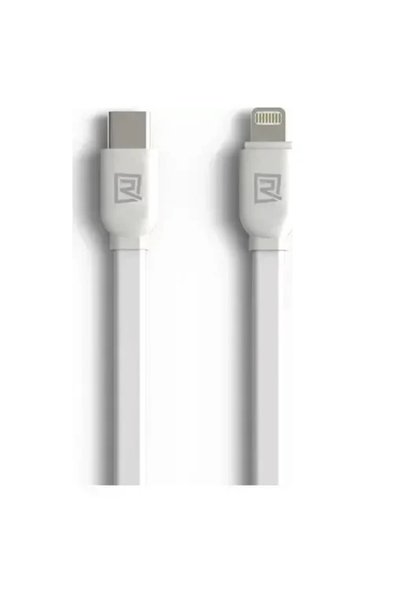 Remax Επίπεδο καλώδιο USB 3.1 USB-C αρσενικό - Lightning λευκό 1μ (Στυλ 01)