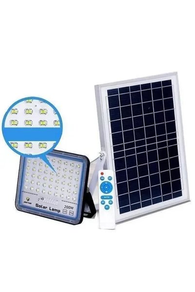 OEM Led αδιάβροχος ηλιακός προβολέας 200W 9000LM με πάνελ και τηλεχειριστήριο...