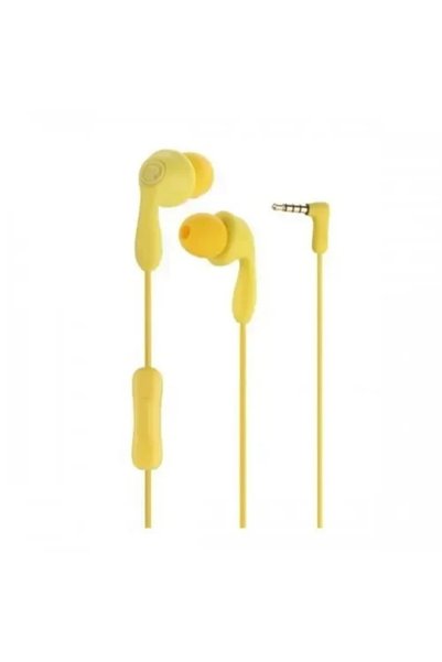 Remax Ακουστικά earphone με μικρόφωνο, σε κίτρινο χρώμα RM-505