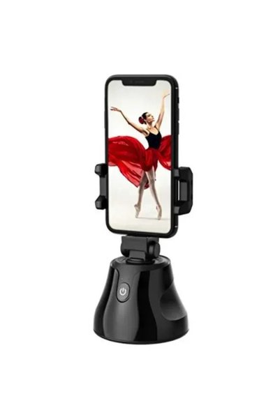 OEM Βάση κινητού με περιστροφή 360ᵒ και εστίαση προσώπου σε μαυρο χρωμα