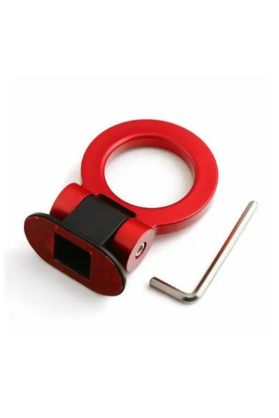 OEM Αυτοκόλλητος Fake αγωνιστικός γάντζος Tow Hook σε κόκκινο χρώμα