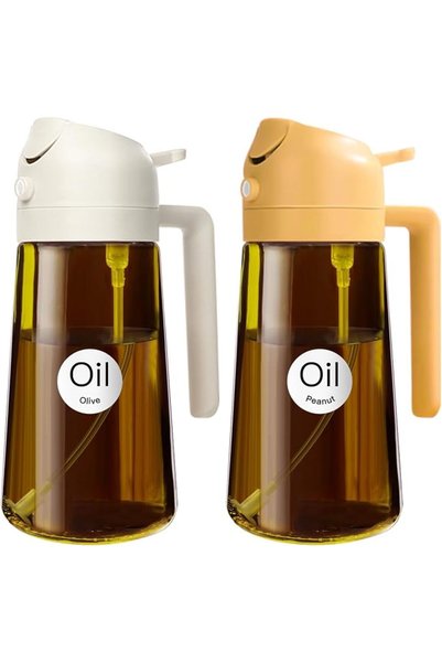 GENERAL YARRAMATE 470ml Light-Blocking Dark Oil Sprayer for Cooking, 2 in 1 O...