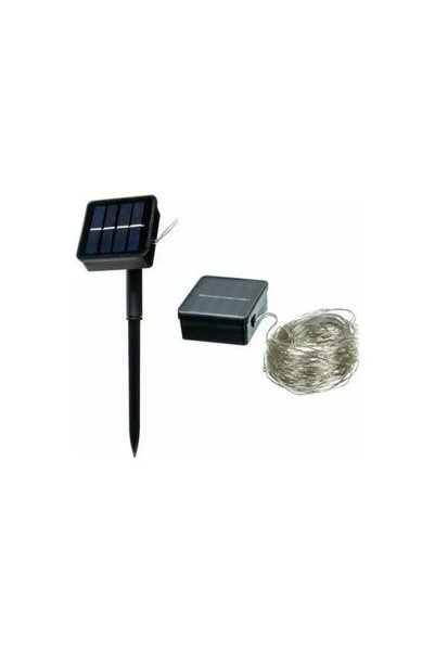 OEM Χριστουγεννιάτικα λαμπάκια με 100 Led σε ψυχρό λευκό και 8 λειτουργίες φω...