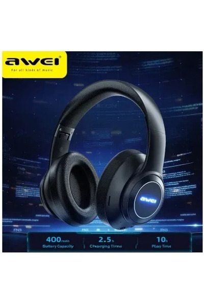 AWEI Ασύρματα Ακουστικά A200BL Wireless Stereo Headphones Μαυρα