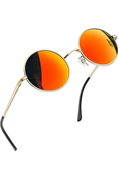 Joopin Vintage Round Polarized Sunglasses for Men Women UV400 Protection
