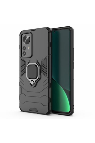 OEM Υβριδική Θήκη Πλάτης με Δαχτυλίδι για Xiaomi 12 Pro – Μαύρη