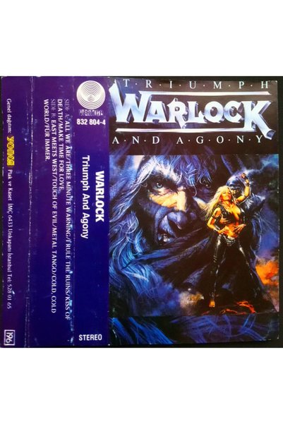 Kadıköy Plak Kulübü DİKKAT KASET !!! Warlock – Triumph And Agony Kaset
