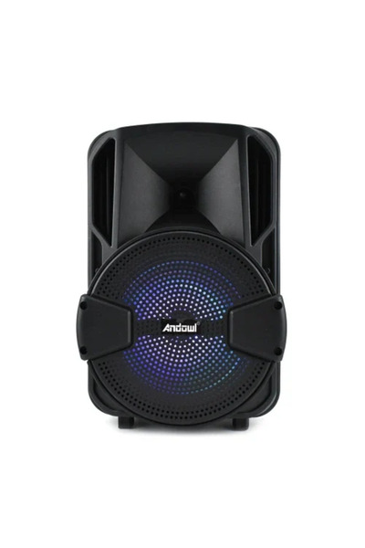 Andowl Σύστημα Karaoke με ενσύρματα μικρόφωνα Q-T38 σε μαύρο χρώμα