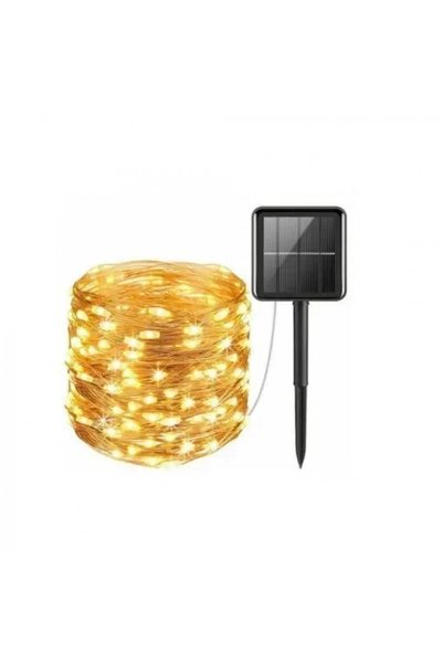 OEM Ηλιακά χριστουγεννιάτικα φωτάκια 100 LED με 8 προγράμματα σε σύρμα - θερμ...