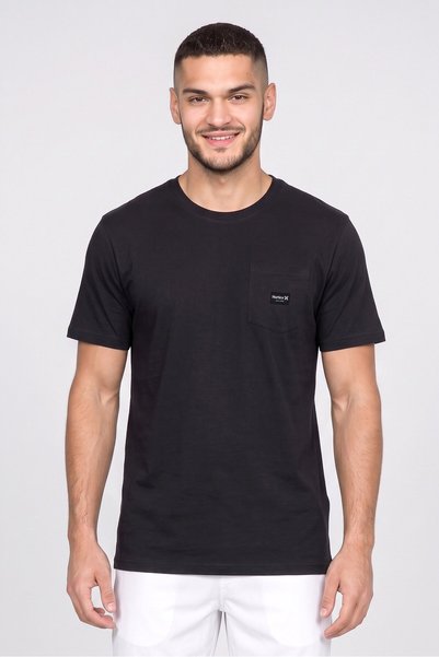 Hurley Men Sportswear Fit Short Sleeve Outdoor T-Shirt, Black