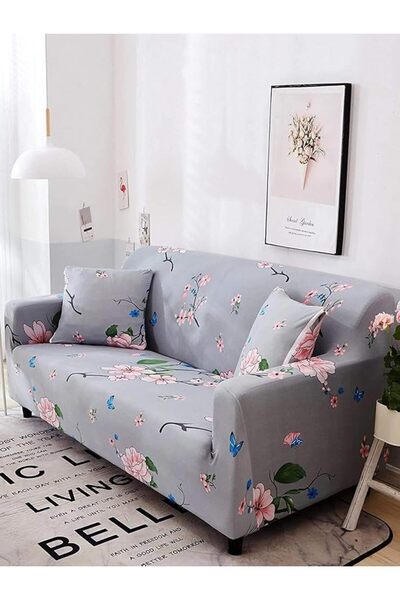 HOUSE OF QUIRK غطاء شامل مرن وكبير لأريكة ثلاثية المقاعد بوزن 140 جم لكل م²، ...