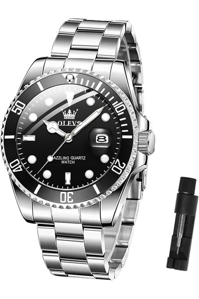 OLEVS Watches for Women Dress Roman Numerals Diamonds Stainless Steel Waterpr...