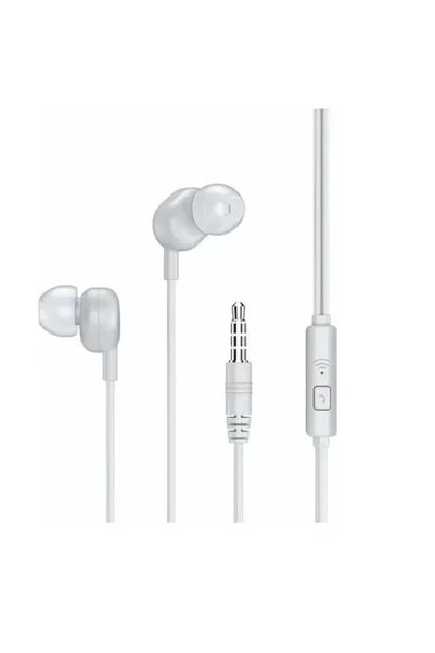 Remax RW-105 In-ear Handsfree με βύσμα 3.5mm σε λευκό χρώμα