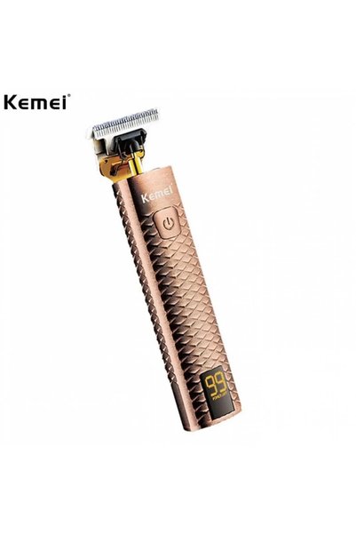 Kemei Επαγγελματική επαναφορτιζόμενη κουρευτική μηχανή ροζ χρυσή KM-1936