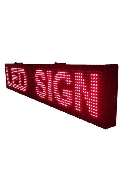 OEM LED κυλιόμενη πινακίδα WiFi 130x20 εκ. με κόκκινο φωτισμό