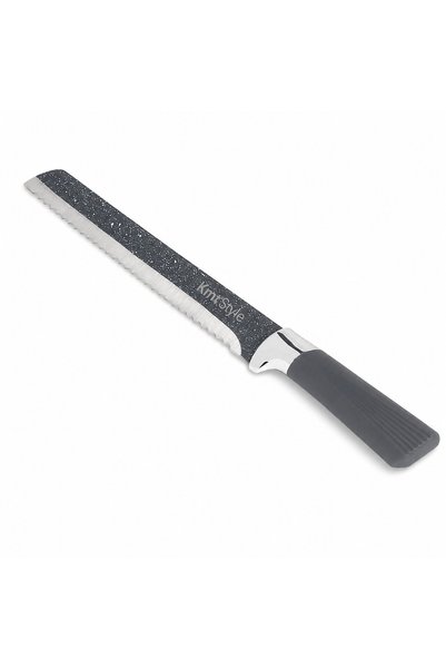 KMT Bread knife, with stainless steel blade with granite finish, TERRA