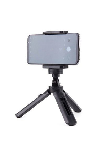 VLK Lions Mini trepied pentru telefon și cameră GoPro, culoare neagră, potrivit pentru TikTok, Vlog