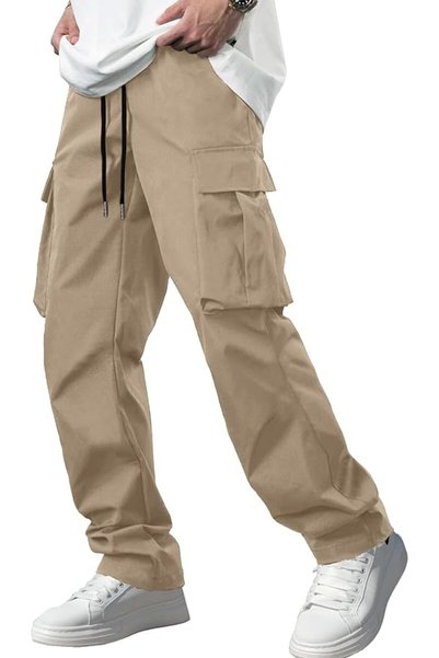 GENERAL Comdecevis mens Comdecevis Men's Casual Cargo Pants Workout Joggers S...