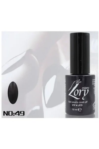 OEM Ημιμόνιμο βερνίκι νυχιών no. 49 Smalto Gel Soak Off UV&LED 10ml Lory Mila...
