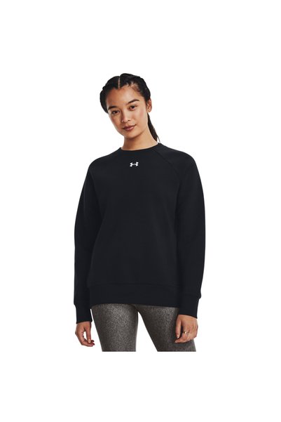 Under Armour Hanorac sportiv din fleece Rival pentru femei, negru, amestec bu...