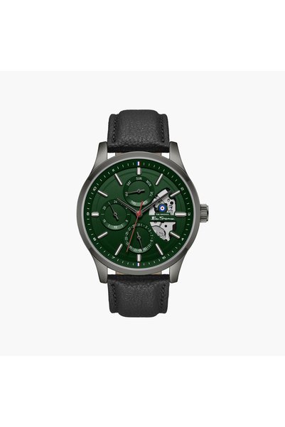 Ben Sherman ساعة رجالية خضراء مستديرة مقاس 43.5 ملم |   BSWGF0001103