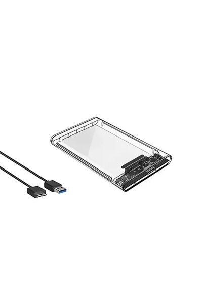 OEM Διάφανη Θήκη για Σκληρό Δίσκο 2.5″ SATA III με Σύνδεση USB 3.0 YWX-HDD-USB