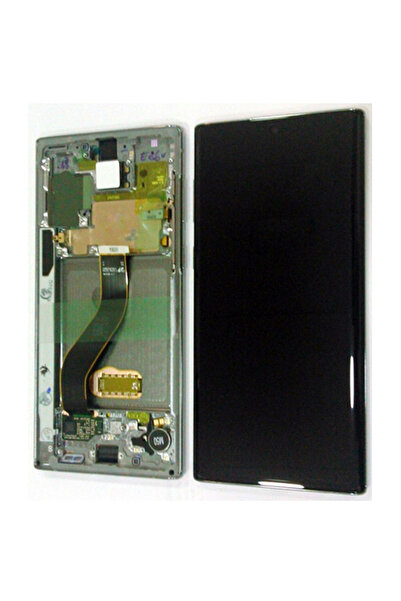 Samsung Γνήσια Οθόνη LCD με Μηχανισμό Αφής για Galaxy Note 10 SM-N970F Ασημί ...
